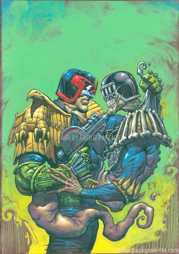 DREDD 2000AD COVER (ART PRINT) – ART OF PAOLO PARENTE