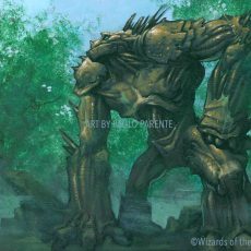MTG- MALACHITE GOLEM (ART PRINT)
