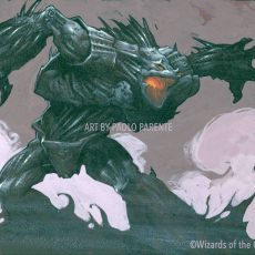 MTG- PEWTER GOLEM (ART PRINT)