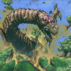 MTG- THUNDERING WURM (ART PRINT)